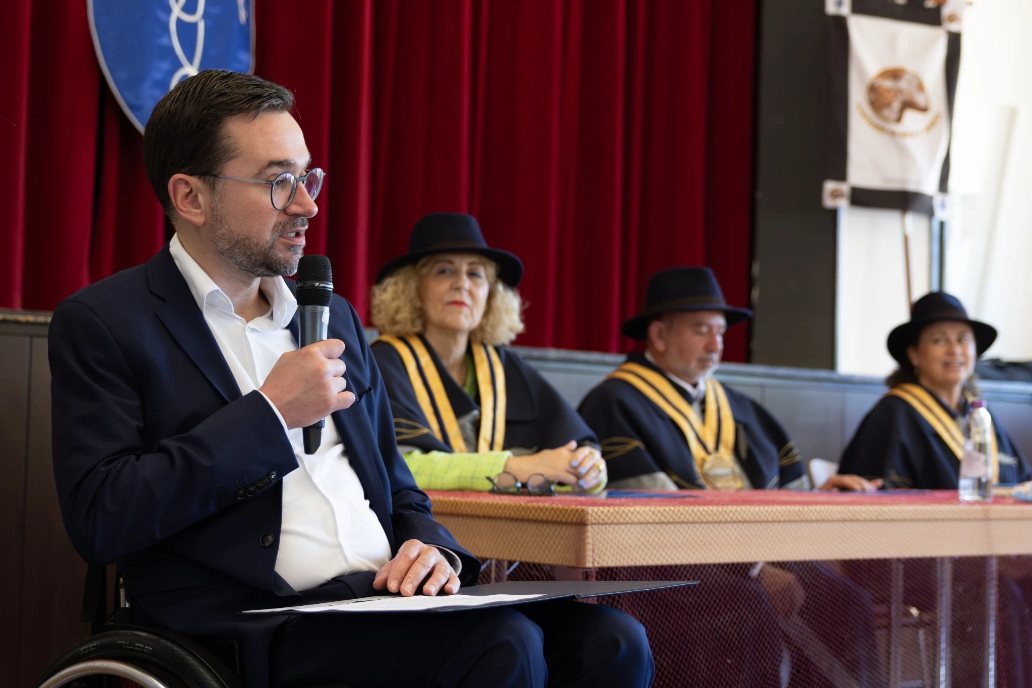 Intervenção institucional durante a cerimónia no Luxemburgo